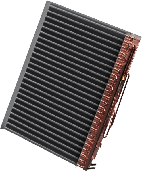 Finned heat exchanger coil