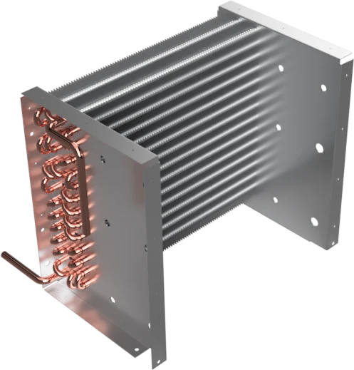 Finned heat exchanger coil